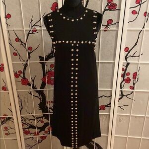 INC International Concepts Black Dress with Pearl Details